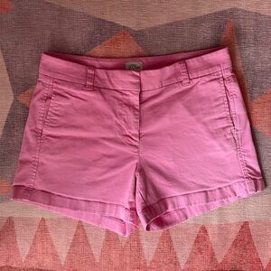 J. Crew Bright Pink Chino Shorts